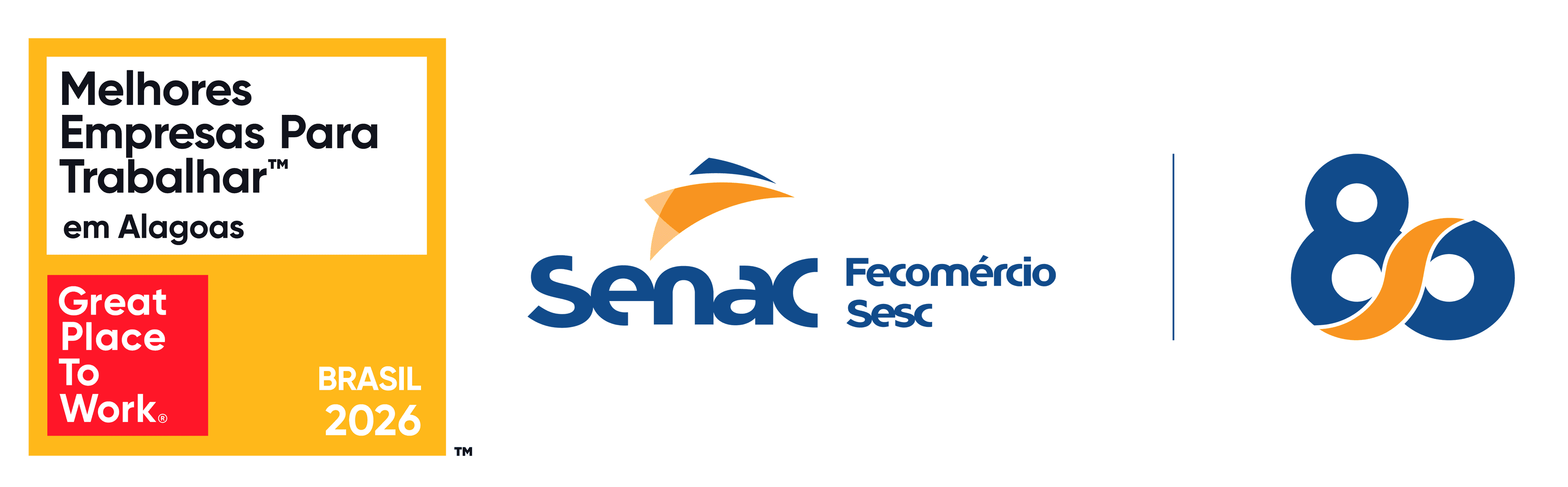 Senac, Fecomércio Sesc, 80 anos e Great Place to Work Alagoas 2026